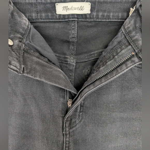 Madewell Curvy Roadtripper Supersoft Skinny High Rise Denim Jeans Size 26 Black - Picture 3 of 10